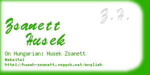 zsanett husek business card